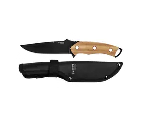 Neo Tools 63-110 / Nóż z pełnym trzpieniem / stal nierdzewna / 250 mm / 145 mm / pochwa nylonowa / waga 210 g