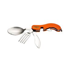 Neo Tools 63-027 / Narzędzie wielofunkcyjne 3 w 1 / aluminium / 100mm / nóż / widelec / łyżka
