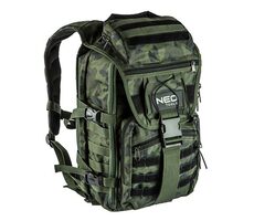 Neo Tools 84-321 / Plecak turystyczny / zielony poliester / odporny na ścieranie i uderzenia / wyprzedaż