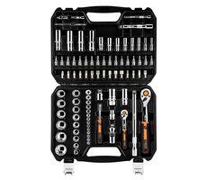 Neo Tools 10-060 / Zestaw łbów nasadowych / stal chromowo-wanadowa / obudowa