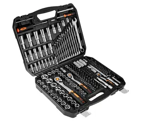 Neo Tools 10-076 / Zestaw łbów nasadowych / stal chromowo-wanadowa / praktyczna walizka