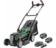 BOSCH UniversalRotak 18V-37-550 / Kosiarka akumulatorowa / 36V / Szerokość koszenia 37 cm / Kosz 40 L / 2x akumulatory 4Ah 