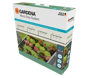 Gardena 13455-20 Micro-Drip-System Podwyższone łóżko/Kwietnik Zestaw startowy (35 roślin)