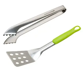 Outdoorchef 14.112.53 Zestaw narzędzi do grilla dla początkujących 2 szt. / szczypce + łopatka