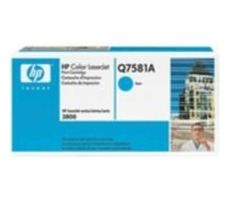 Oryginalny toner HP Color LaserJet Q7581A / LaserJet 3505, 3800 / 6000 stron / niebieski