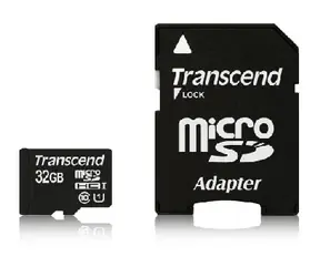 Transcend Micro SDHC 32 GB + adapter SD / Micro SDHC / 32 GB / klasa 10 UHS-1