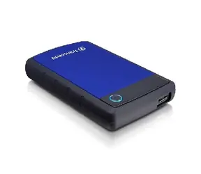 Zewnętrzny dysk twardy Transcend StoreJet 25H3 1 TB / 5400 obr./min. / 2,5" / USB 3.0 / wstrząsoodporny / niebieski