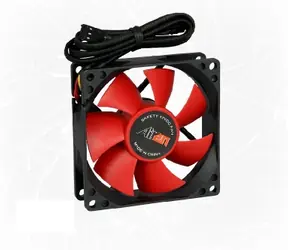 Wentylator Airen RedWings80 TC / termiczna kontrola prędkości / 80 x 80 x 25mm / 19dBA / czerwony