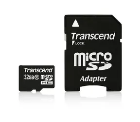 Karta Transcend Micro SDHC 32 GB klasa 10 + adapter