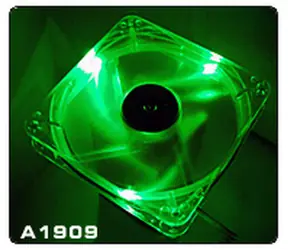 Thermaltake A1909 Thunderblade Zielony / Wentylator 80x80x25mm / 21dB