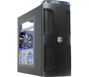 Silverstone SST-KL03B-W Kublai / obudowa PC / miditower / ATX / bez zasilacza / USB 2.0 / strona przezroczysta / czarna