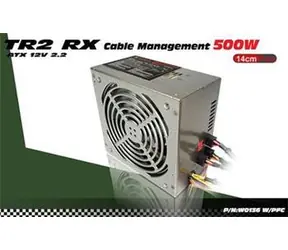 Thermaltake W0136 TR2 / 500W / pasywny PFC / ATX 12V 2,2 / 140mm wentylator / menadżer kabli