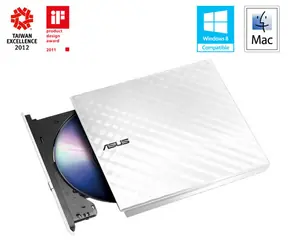Asus SDRW-08D2S-U LITE (sprzedaż detaliczna) biały / DVD±RW wew. palnik / slim / USB 2.0