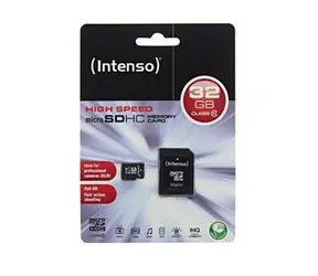 Karta INTENSO micro SDHC 32 GB klasy 10 + adapter SD