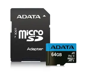 Karta ADATA Micro SDXC Premier 64 GB + adapter SD / UHS-I / CLASS10 / R: 85 MB / W: 25 MB