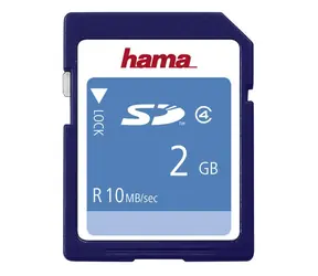 HAMA SD 2 GB / SD / 2 GB / klasa 4 / odczyt 10 MB / zapis 5 MB