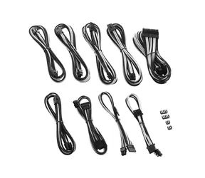Kit kabli CableMod PRO ModMesh serii C do Corsair Rmi i RMx - czarno-biały