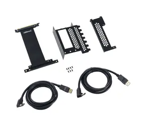 Pionowy wspornik PCI-e CableMod - 2 x DisplayPort, czarny