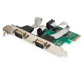 Adapter Digitus PCI 2x DSUB 9 / +niskoprofilowy / chipset: ASIX99100