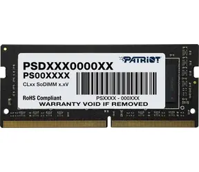 Patriot Signature 32 GB (1x32 GB) 2666 MHz / SO-DIMM / DDR4 / CL19 / niebuforowana / bez ECC / 1,2 V