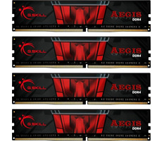 G.Skill Aegis 32 GB (4x8 GB) 3200 MHz czarny / DDR4 / CL16-18-18-38 / 1,35 V / XMP 2.0