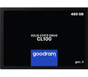 Goodram CL100 gen. 3 480 GB / 2,5" / SATA III / 3D-NAND TLC / R: 540 MB / W: 460 MB 