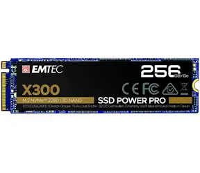 EMTEC Power Pro X300 256 GB / M.2 / NVMe / 3D TLC / R: 1700 MB/s / W: 1000 MB/s / MTBF 2 mh / 5 lat