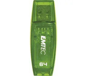 EMTEC C410 Color Mix 2.0 64GB zielony / Dysk Flash / 64GB / USB 2.0