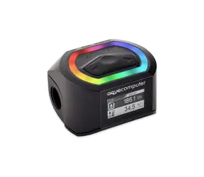 Aqua Computer Czujnik przepływu High Flow NEXT / OLED / G1/4 / RGBpx / czarny