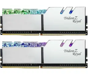 G.Skill Trident Z Royal Silver 32GB (2x16GB) 3600MHz / DDR4 / CL18-22-22-42 / 1.35V / XMP 2.0 / podświetlenie LED