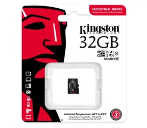 Karta microSDHC Kingston 32 GB Industrial / UHS-I V3 / U3 / Klasa 10