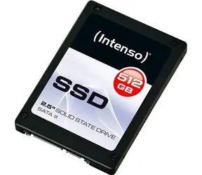 INTENSO Najwyższa wydajność 512 GB / 2,5" SSD / SATA III / RW: 520 500 MB/s / IOPS: 133 K / 128 K
