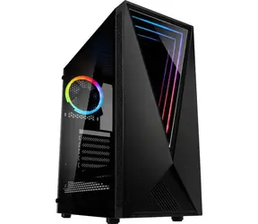 Kolink Void RGB czarny / ATX / 2xUSB 3.0 + 2xUSB 2.0 / 1x 120 mm / bez źródła zasilania / szkło hartowane / strona przezroczysta