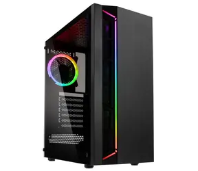 Kolink Inspire K7 ARGB czarny / ATX / 1xUSB 3.0 + 2xUSB 2.0 / 1x120 mm / bez zasilacza / strona przezroczysta / szkło hartowane