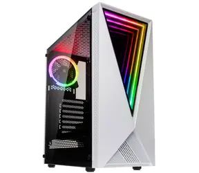 Kolink Void RGB biały / ATX / 2xUSB 3.0 + 2xUSB 2.0 / 1x 120 mm / bez zasilacza / szkło hartowane / strona przezroczysta