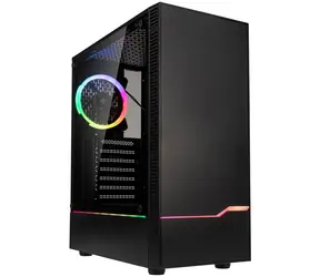 Kolink Inspire K9 ARGB czarny / ATX / 1xUSB 3.0 + 2xUSB 2.0 / 1x120 mm / bez zasilacza / strona przezroczysta / szkło hartowane