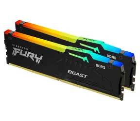 Kingston Fury Beast Czarny RGB 16 GB (2x 8 GB) DDR5 5600 MHz / CL40 / DIMM / ECC / XMP