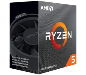 AMD RYZEN 5 4500 @ 3,6 GHz / Turbo 4,1 GHz / 6C12T / L2 3MB L3 8MB / AM4 / Brak VGA / 65W