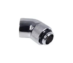 Adapter kątowy Alphacool Eiszapfen 45° G1/4 > G1/4, chrom