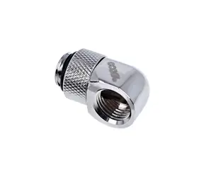 Złącze Alphacool Eiszapfen L obrotowe G1/4 do G1/4, chromowane