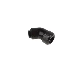 Złącze kompresyjne Alphacool Eiszapfen 13 mm HardTube obrotowe 45° G1/4, czarne 