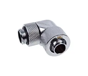 Złącze zaciskowe Alphacool Eiszapfen 13/10 mm obrotowe 90° G1/4, chrom