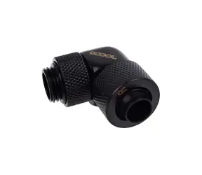 Złącze zaciskowe Alphacool Eiszapfen 13/10 mm obrotowe 90° G1/4, czarne