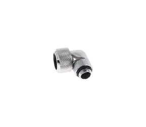 Alphacool Eiszapfen 16mm złączka zaciskowa HardTube obrotowa 90° G1/4 chrom