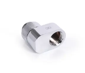 Alphacool Eiszapfen z przesuniętym 16 mm złączem obrotowym G1/4 OT do G1/4 IT, chrom
