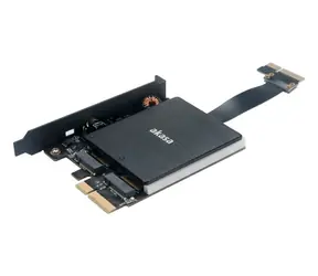Adapter Akasa Dual M.2 PCIe SSD z pasywnym radiatorem / diodą LED RGB 