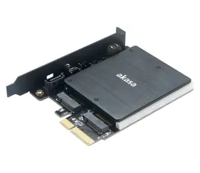 Adapter SSD Akasa M.2 PCIe z pasywnym chłodzeniem / diodą LED RGB 
