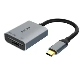 Akasa AK-CR-10BK czytnik kart 2w1 srebrny / czytnik kart 2w1 / USB-C / MicroSD / SD 
