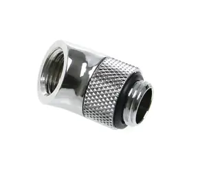 BitsPower adapter kątowy obrotowy 45° G1/4" (M) > G1/4" (F) srebrny