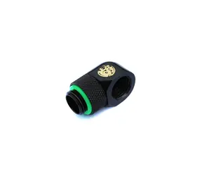 Adapter kątowy BitsPower 90° G1/4" (M) > G1/4" (F) czarny matowy